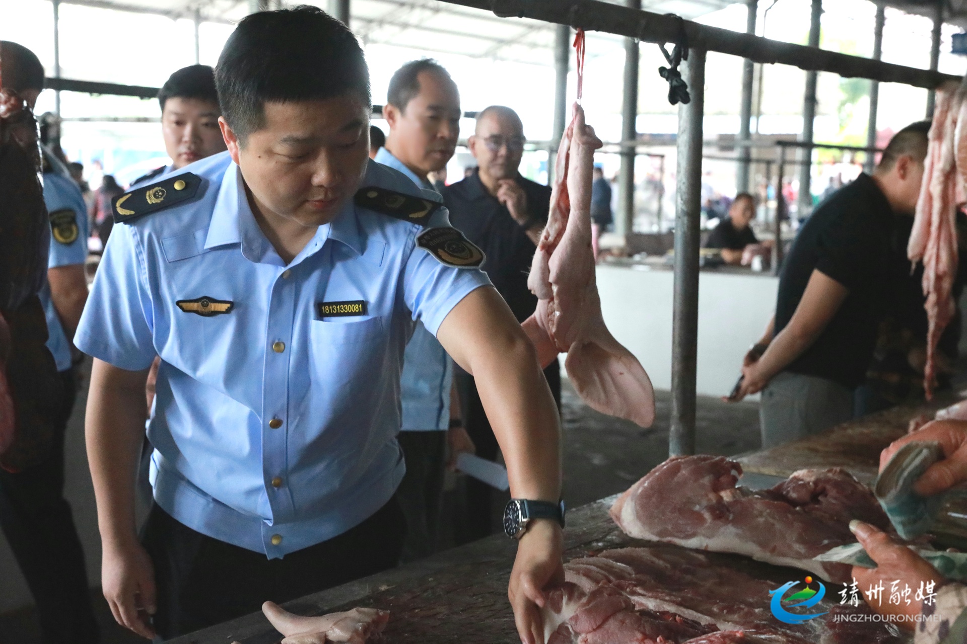 【安全守底行动】靖州多部门端午联合执法 严打“白板肉”守护餐桌安全