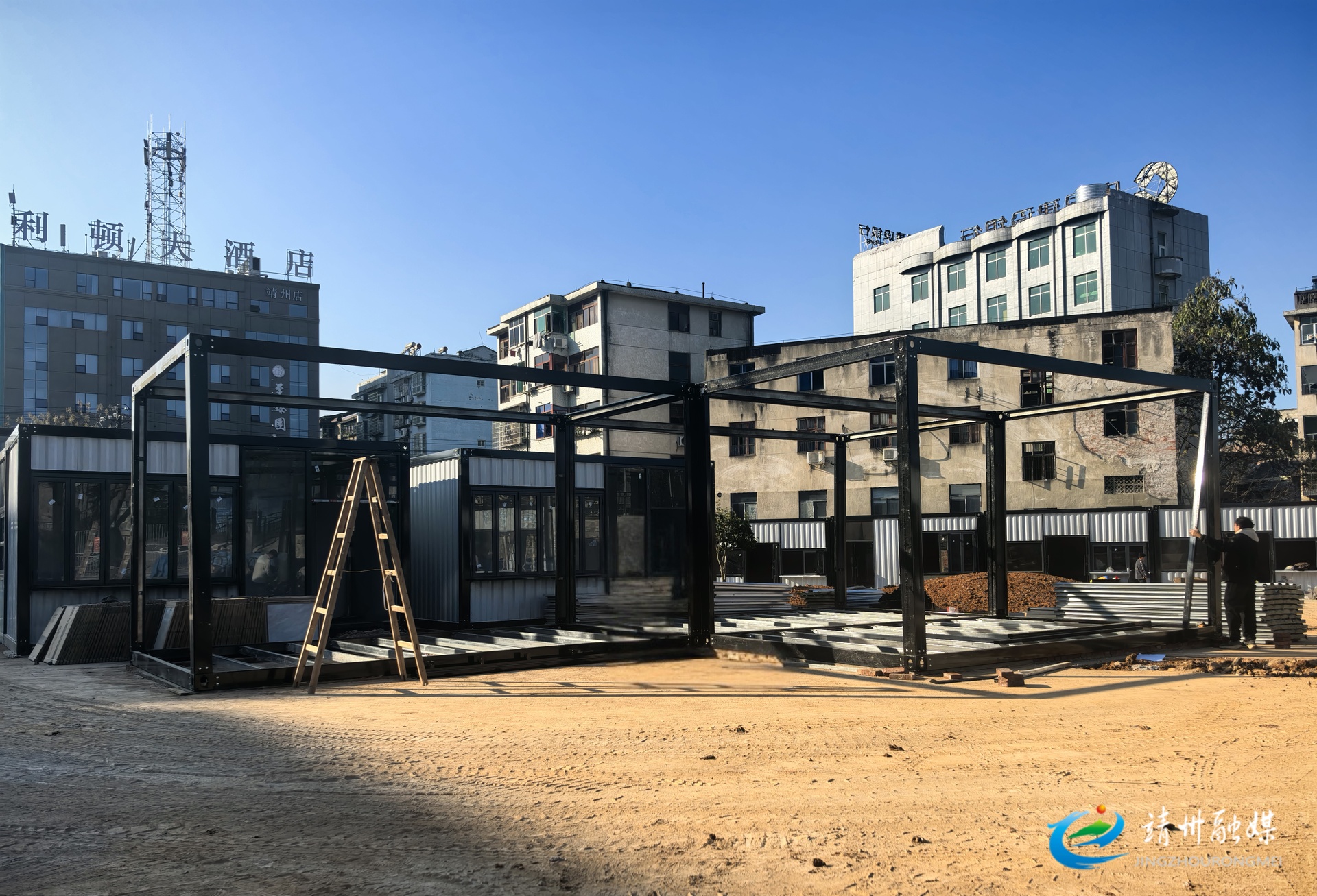 【项目建设年】靖州梅城市集冲刺完工 烟火地标即将点亮城市夜经济