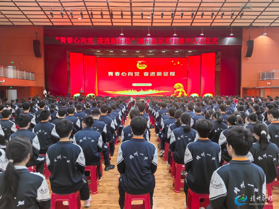 靖州开展“青春心向党 奋进新征程”示范性集中入团仪式